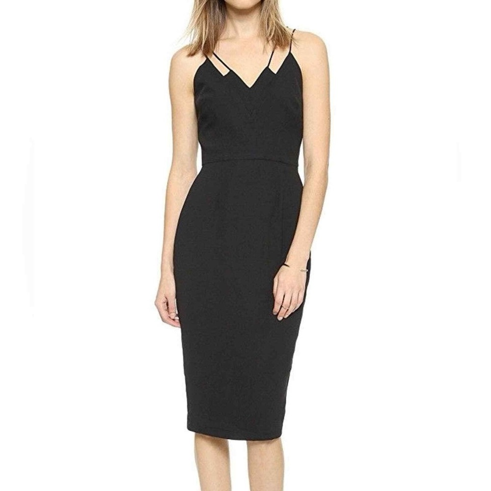 Keepsake the Label Skinny Love Strappy Midi Dress In black NWT